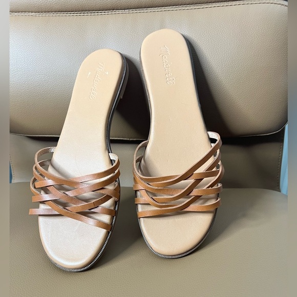 NWOT Madewell Conac Brown Strappy Leather Sandals Sz 9 - Picture 4 of 6